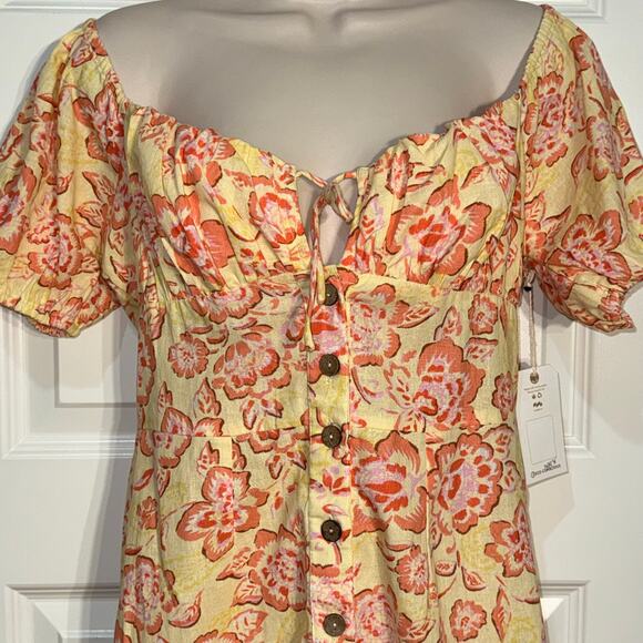 Billabong X Wrangler Far & Away Mini Dress, Women's Size M - Picture 3 of 7